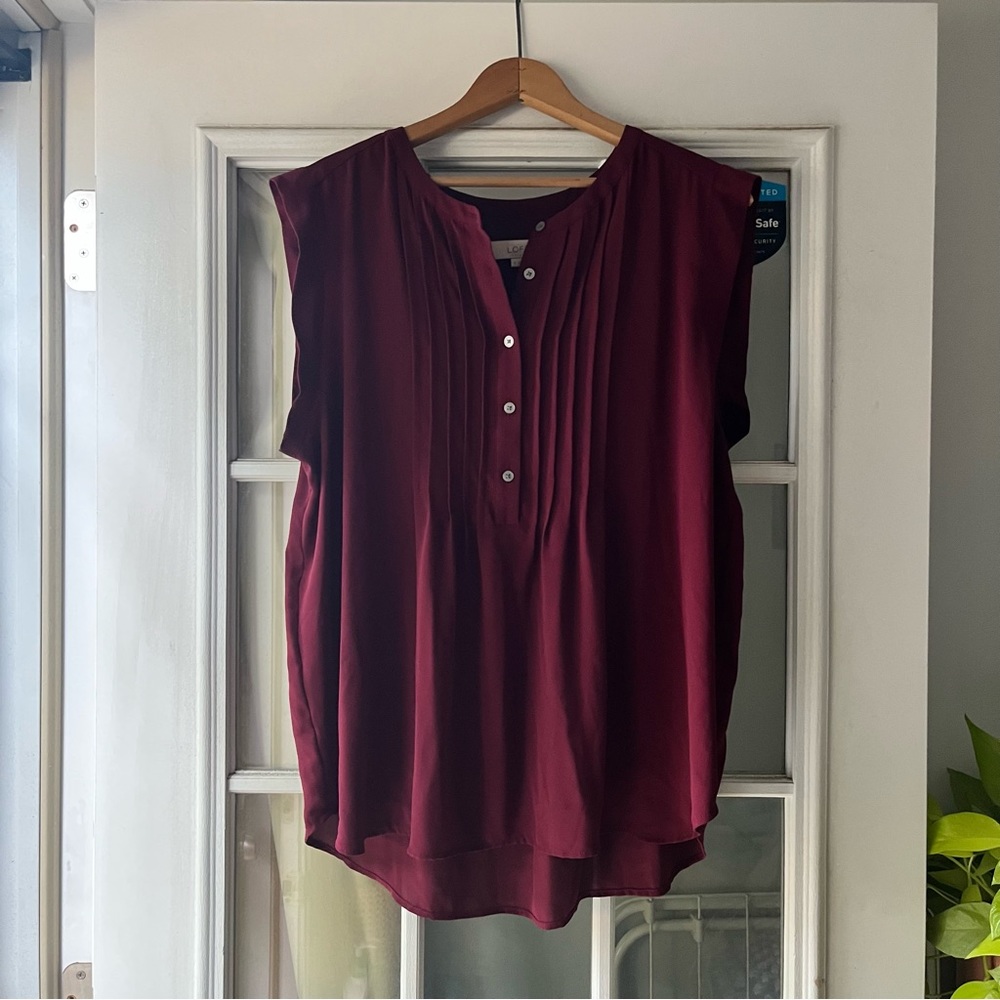 Loft Button Front Blouse